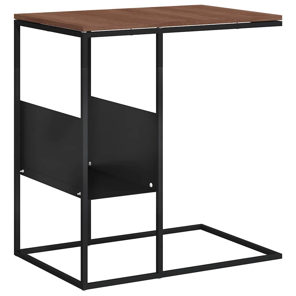 vidaXL Τραπέζι Βοηθητικό Μαύρο 55x36x59,5 εκ. από Επεξεργασμένο Ξύλο