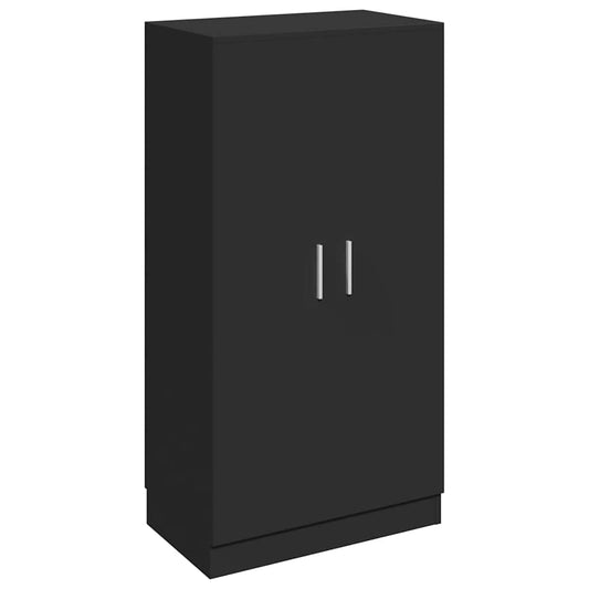 vidaXL Παπουτσοθήκη Μαύρη 55x35x108 εκ. από Επεξεργασμένο Ξύλο