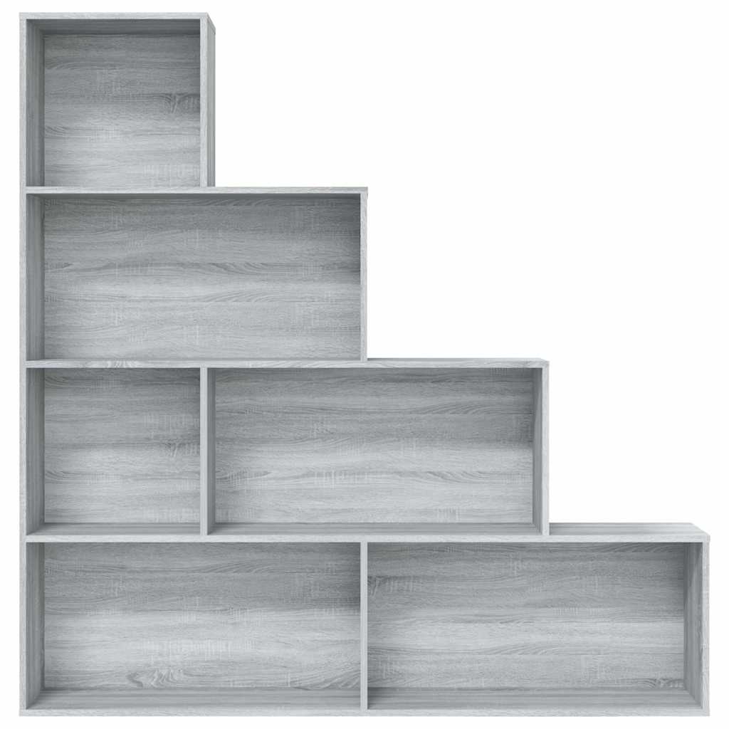 vidaXL Βιβλιοθήκη Γκρι Sonoma 155 x 24 x 160 εκ.