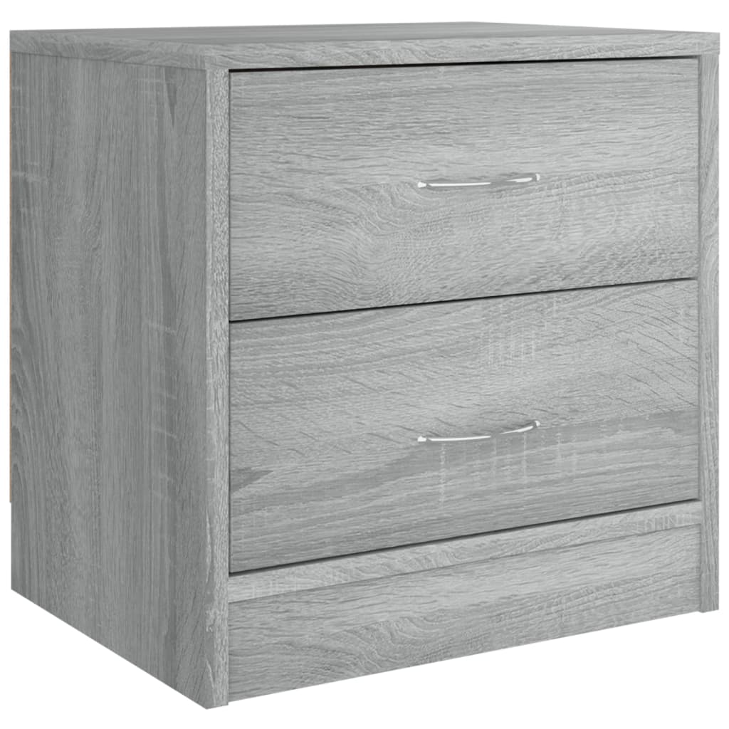 vidaXL Κομοδίνο Γκρι Sonoma 40 x 30 x 40 εκ. από Επεξεργασμένο Ξύλο