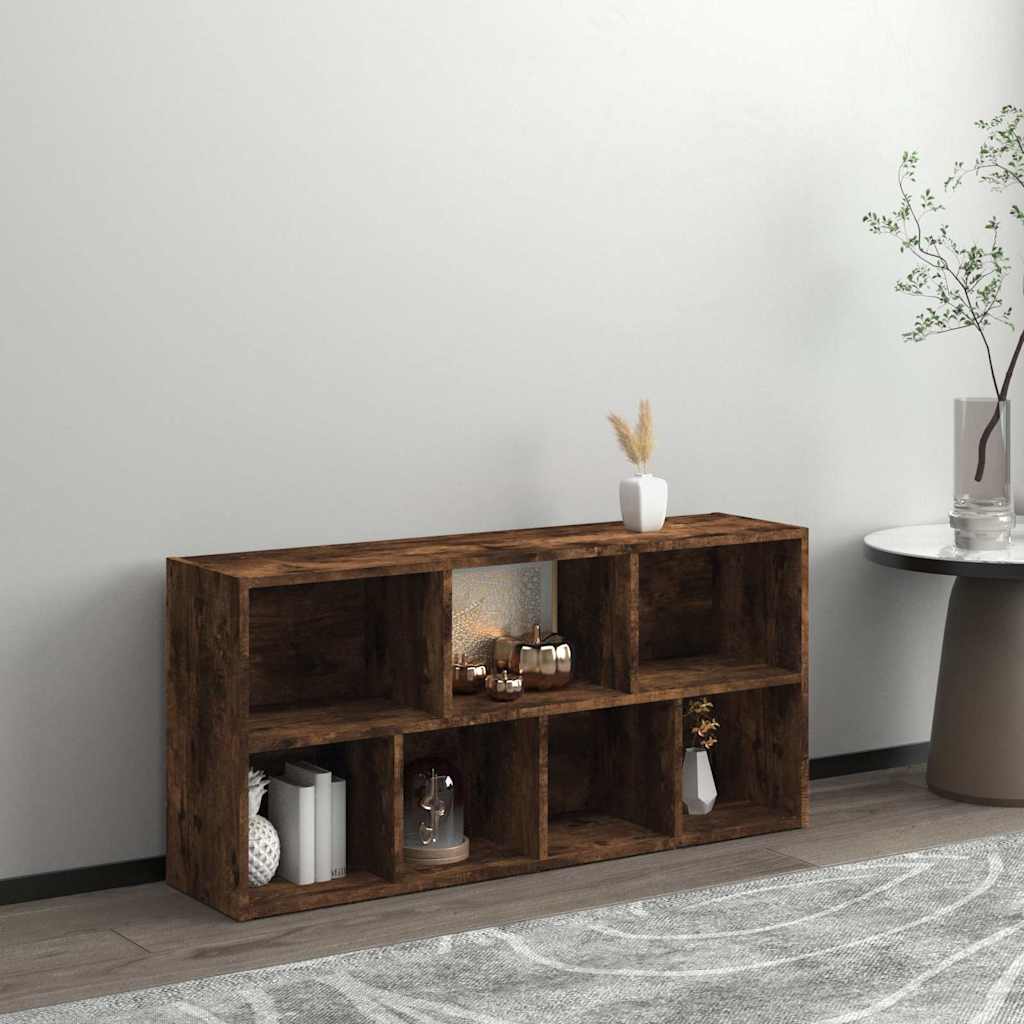 vidaXL Βιβλιοθήκη Καπνιστή Δρυς 50 x 25 x 106 εκ.