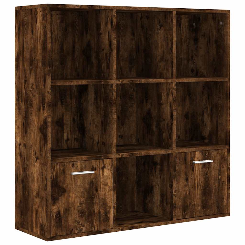 vidaXL Βιβλιοθήκη Καπνιστή Δρυς 98 x 30 x 98 εκ.