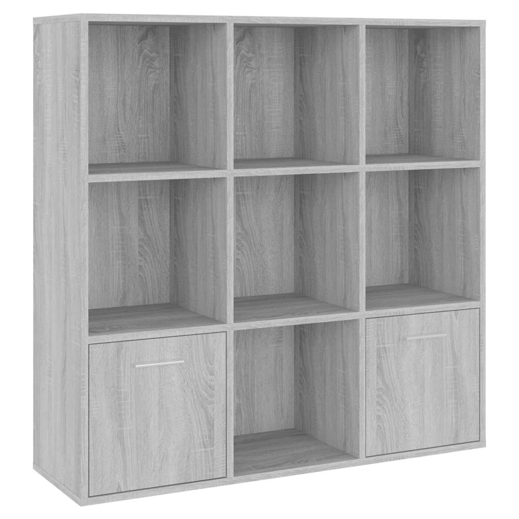 vidaXL Βιβλιοθήκη Γκρι Sonoma 98 x 30 x 98 εκ.