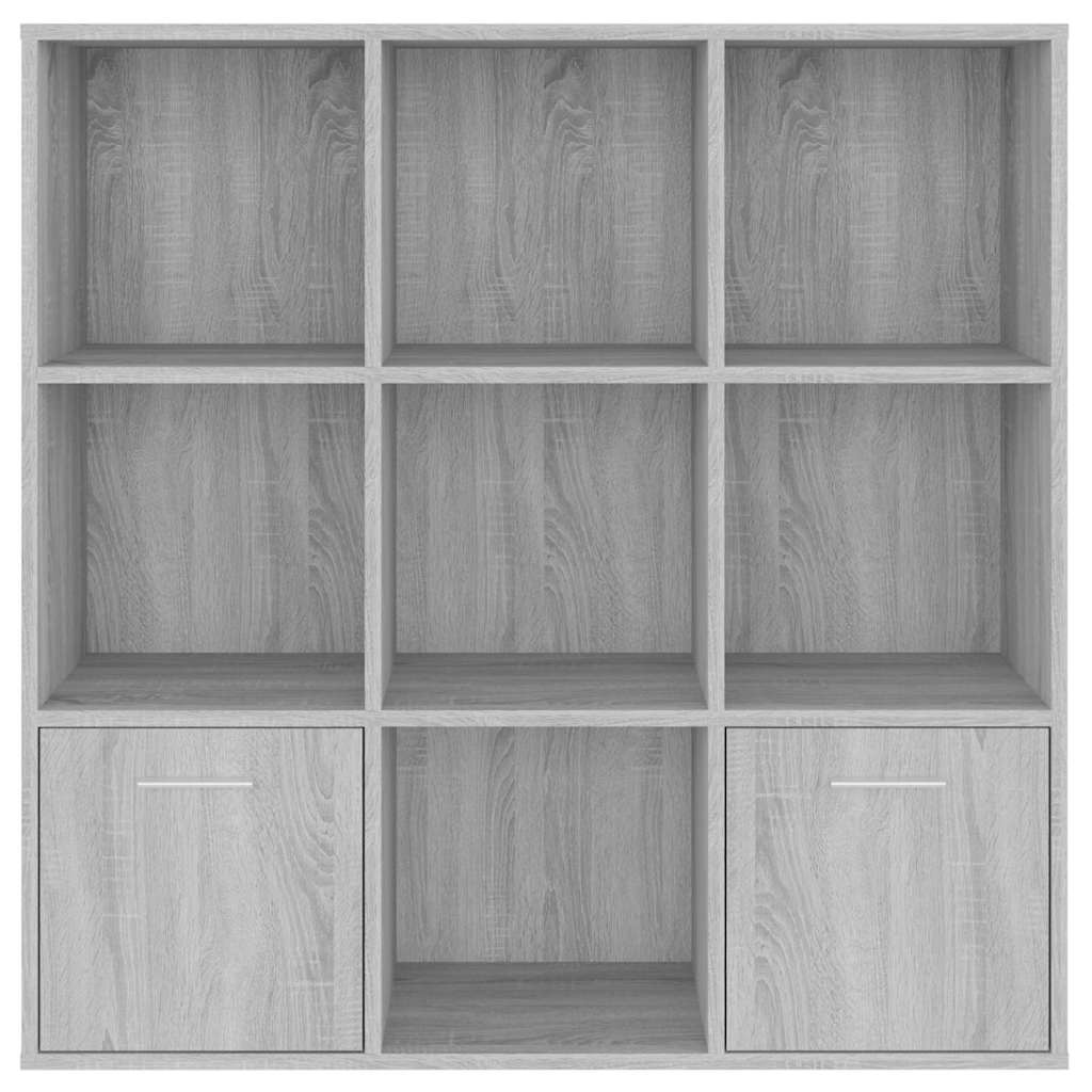vidaXL Βιβλιοθήκη Γκρι Sonoma 98 x 30 x 98 εκ.