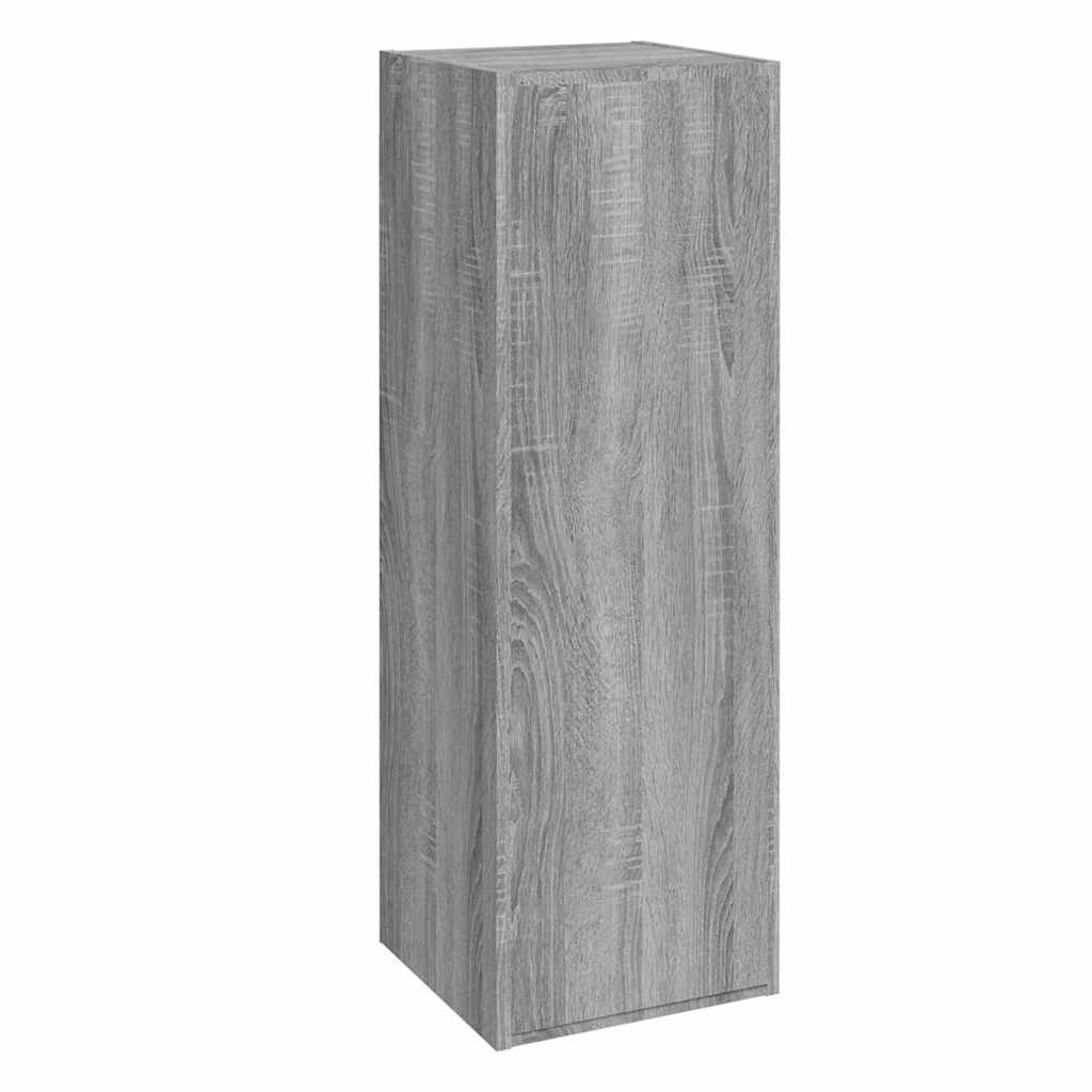 vidaXL Έπιπλα Τηλεόρασης 2 τεμ. Γκρι Sonoma30,5x30x90 εκ. Επεξ. Ξύλο