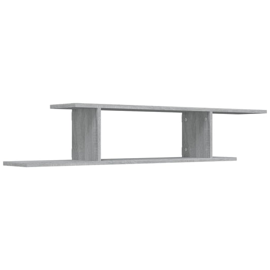 vidaXL Ράφι Τηλεόρασης Γκρι Sonoma 125x18x23 εκ. Επεξεργασμένο Ξύλο