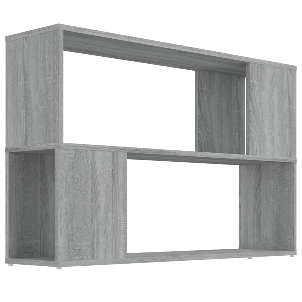vidaXL Βιβλιοθήκη Γκρι Sonoma 100 x 24 x 63 εκ. από Επεξεργασμένο Ξύλο