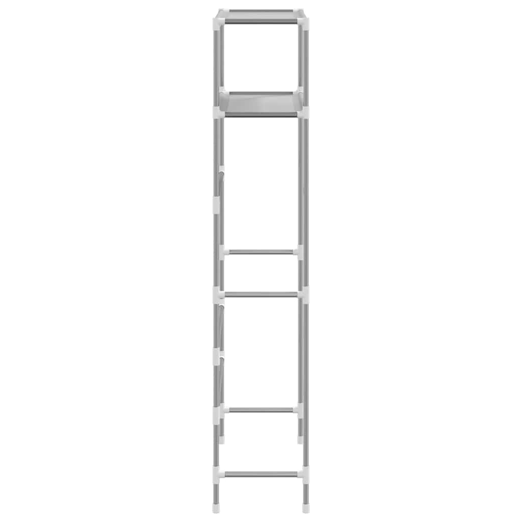 vidaXL Ραφιέρα 2 Επιπέδων για Πλυντήριο Γκρι 69x28x143 εκ. από Σίδερο