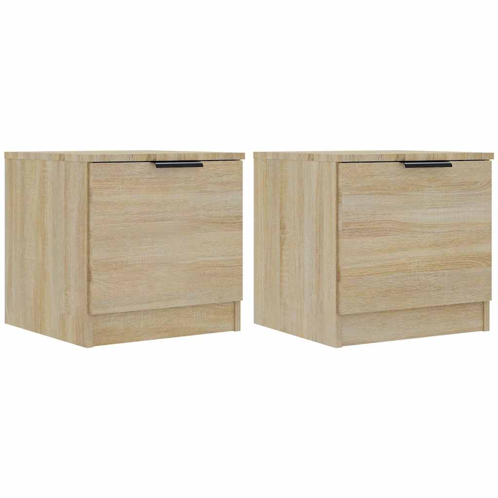 vidaXL Κομοδίνα 2 τεμ. Sonoma Δρυς 40 x 39 x 40 εκ.