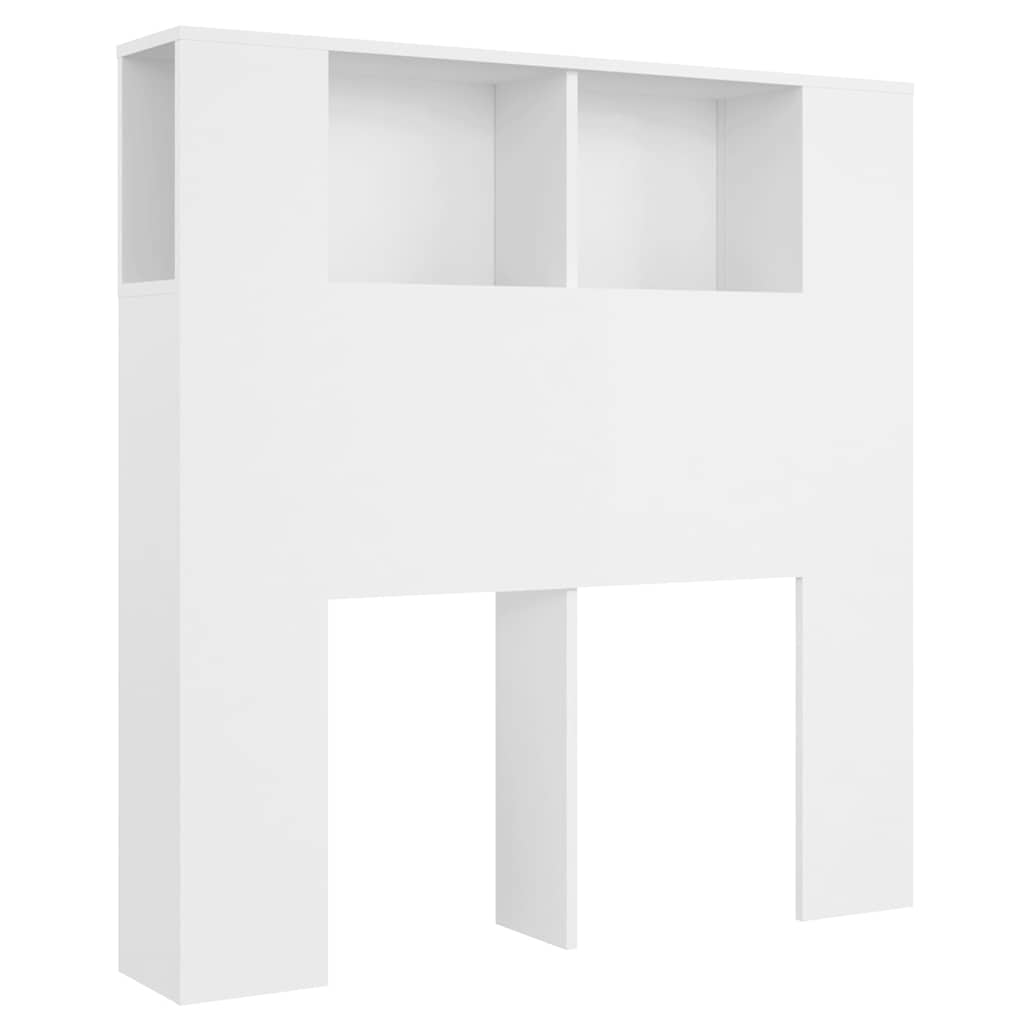 vidaXL Κεφαλάρι Ντουλάπι Λευκό 100x18,5x102,5 εκ.