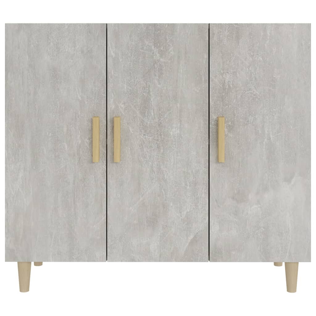 vidaXL Ντουλάπι Γκρι Σκυροδέματος 90x34x80 εκ. Επεξεργασμένο Ξύλο