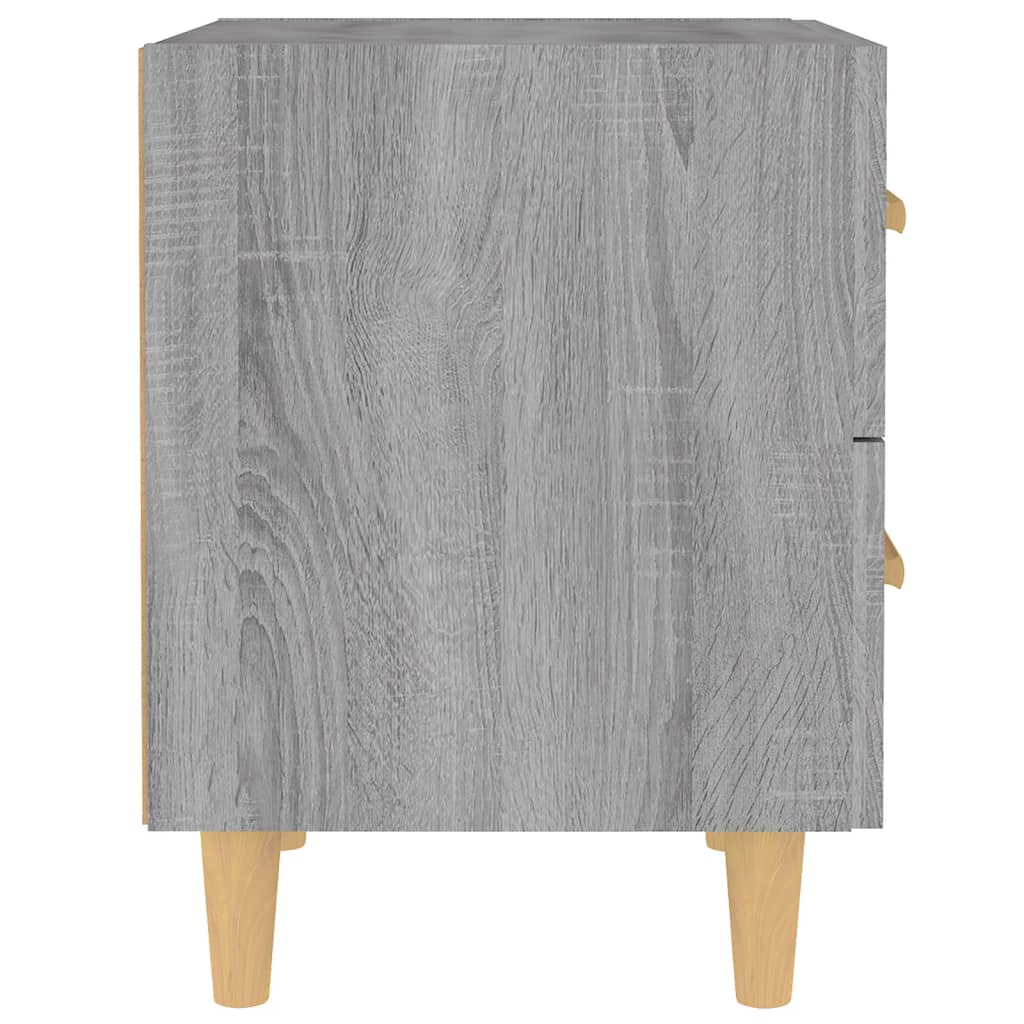 vidaXL Κομοδίνα 2 τεμ. Γκρι Sonoma 40 x 35 x 47,5 εκ.