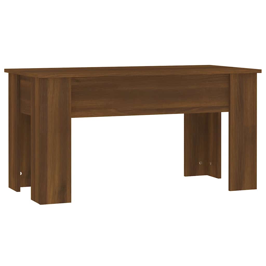 vidaXL Τραπεζάκι Σαλονιού Καφέ Δρυς 101x49x52 εκ. Επεξεργασμένο Ξύλο