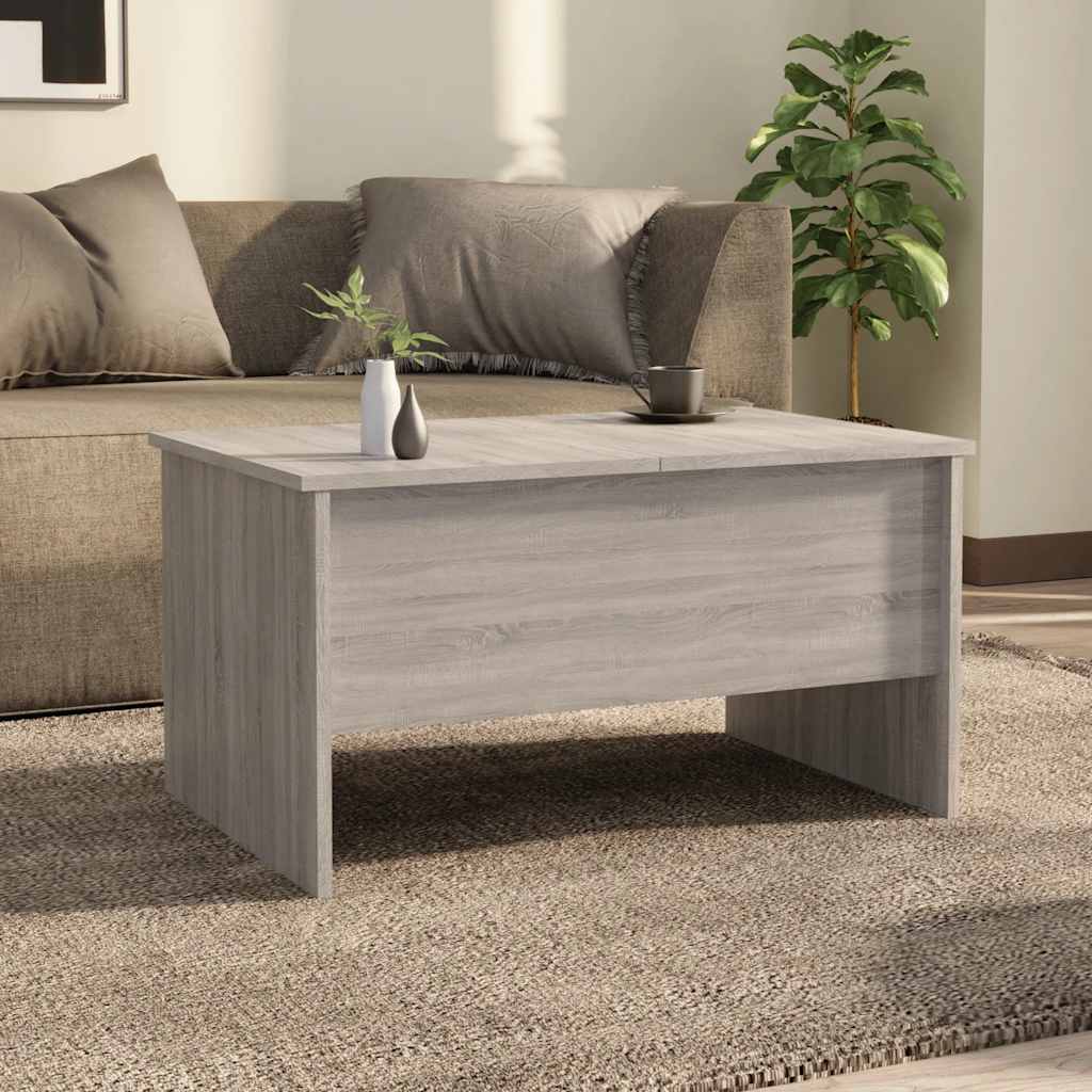 vidaXL Τραπεζάκι Σαλονιού Γκρι Sonoma80x50x42,5 εκ.Επεξεργασμένο Ξύλο