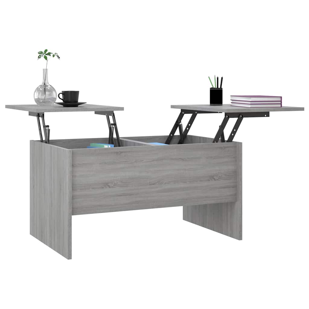 vidaXL Τραπεζάκι Σαλονιού Γκρι Sonoma80x50x42,5 εκ.Επεξεργασμένο Ξύλο