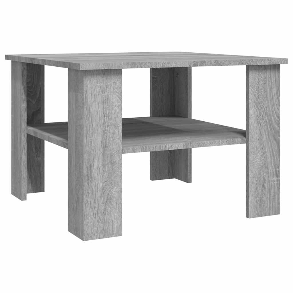 vidaXL Τραπεζάκι Σαλονιού Γκρι Sonoma 60x60x42 εκ. Επεξεργασμένο Ξύλο