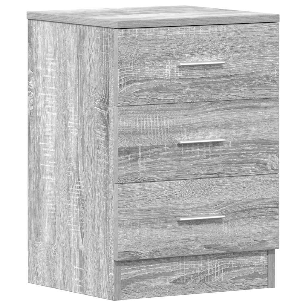 vidaXL Κομοδίνο Γκρι Sonoma 38x35x56 εκ. από Επεξεργασμένο Ξύλο