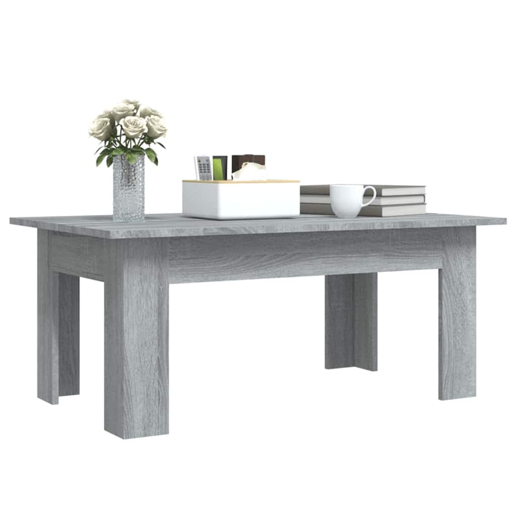 vidaXL Τραπεζάκι Σαλονιού Γκρι Sonoma 100x60x42 εκ. Επεξεργασμένο Ξύλο