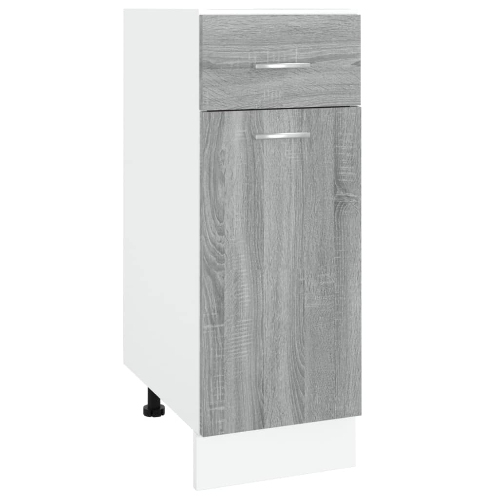 vidaXL Έπιπλο Με Συρτάρι Lyon Γκρι Sonoma 30x46x81,5εκ.