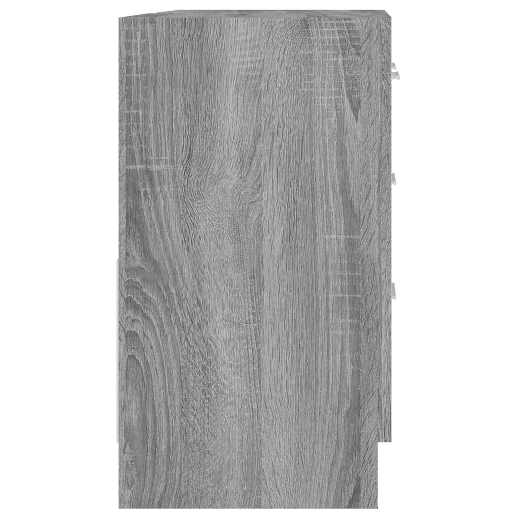 vidaXL Ντουλάπι Νιπτήρα Grey Sonoma 63x38,50x54 εκ. Επεξεργ. Ξύλο
