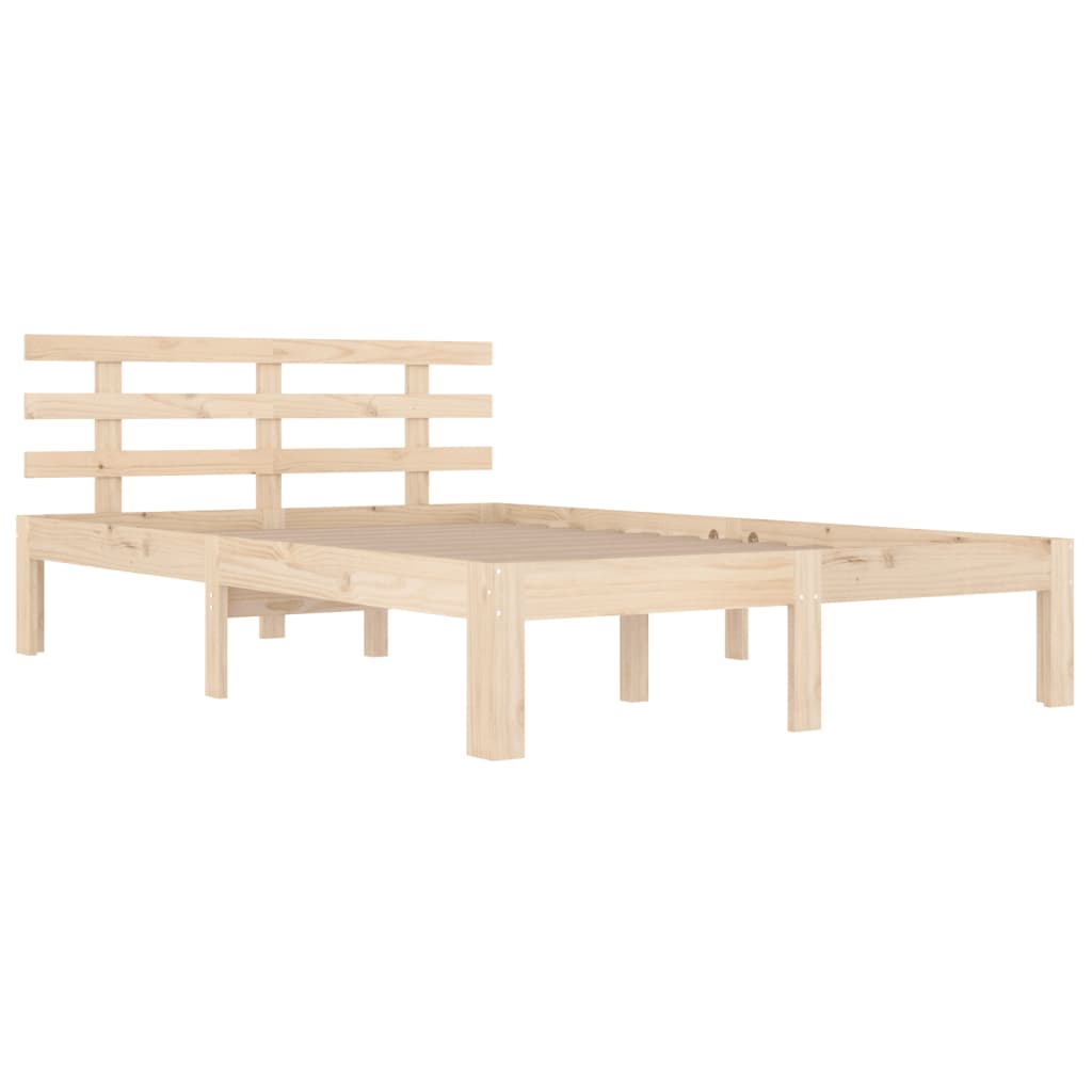 vidaXL Πλαίσιο Κρεβατιού 150 x 200 εκ. Μασίφ Ξύλο King Size