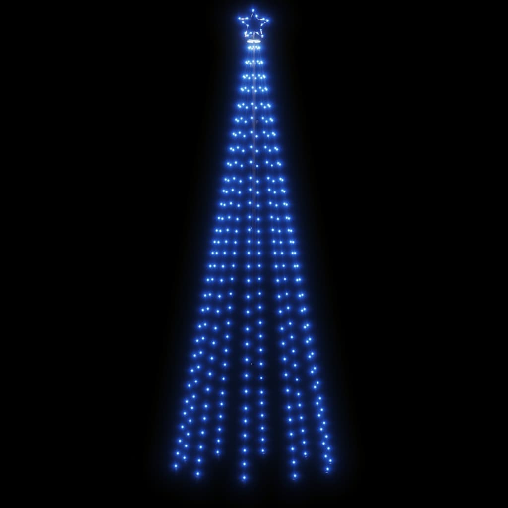 vidaXL Χριστουγεννιάτικο Δέντρο με Ακίδα 310 LED Μπλε 300 εκ.
