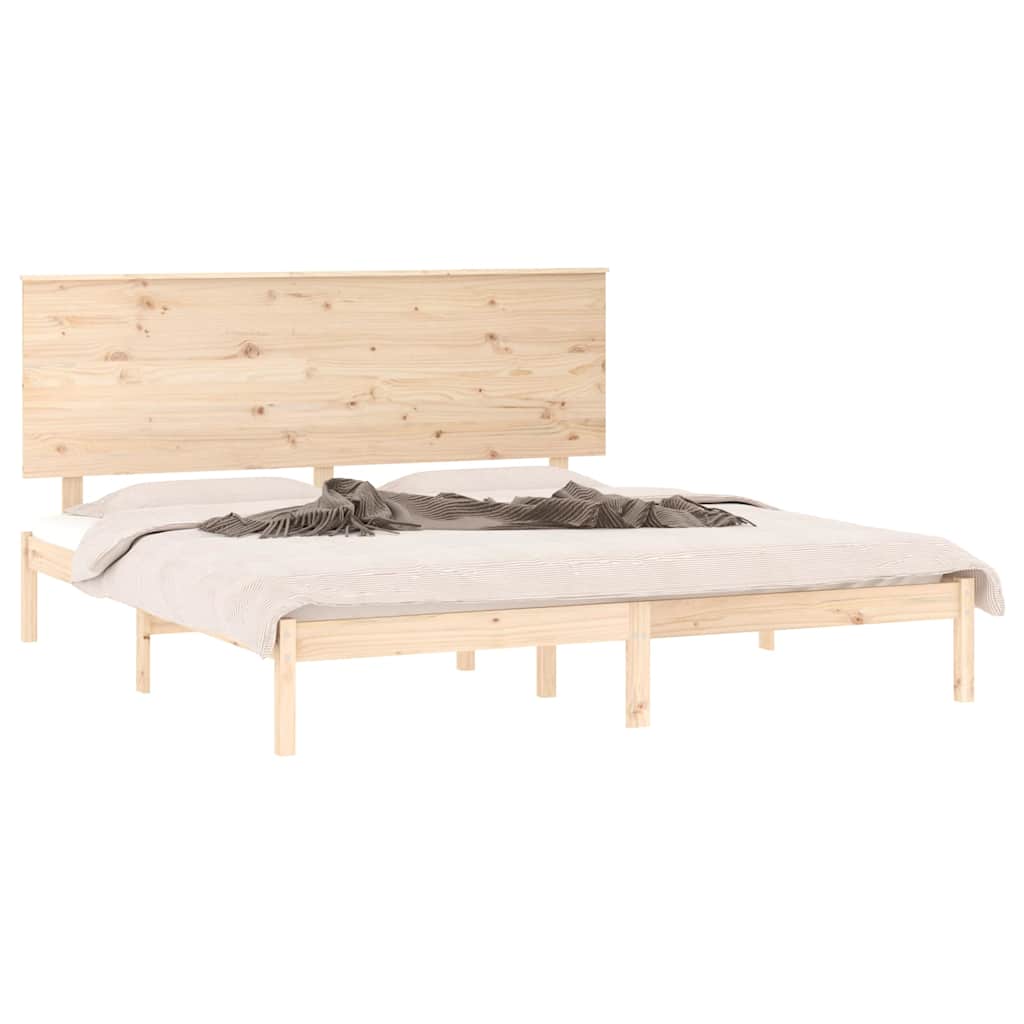vidaXL Πλαίσιο Κρεβατιού 150 x 200 εκ. Μασίφ Ξύλο King Size