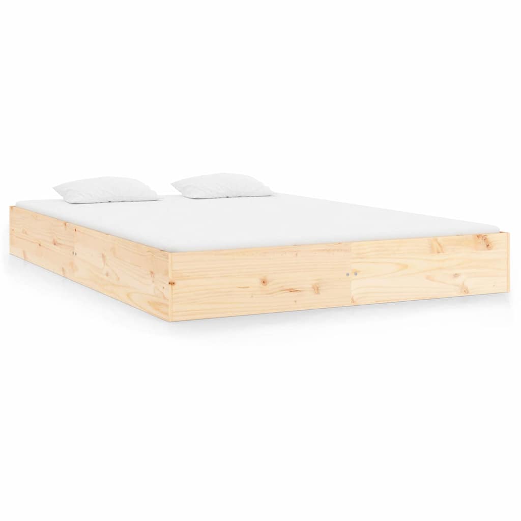vidaXL Πλαίσιο Κρεβατιού 150 x 200 εκ. Μασίφ Ξύλο King Size