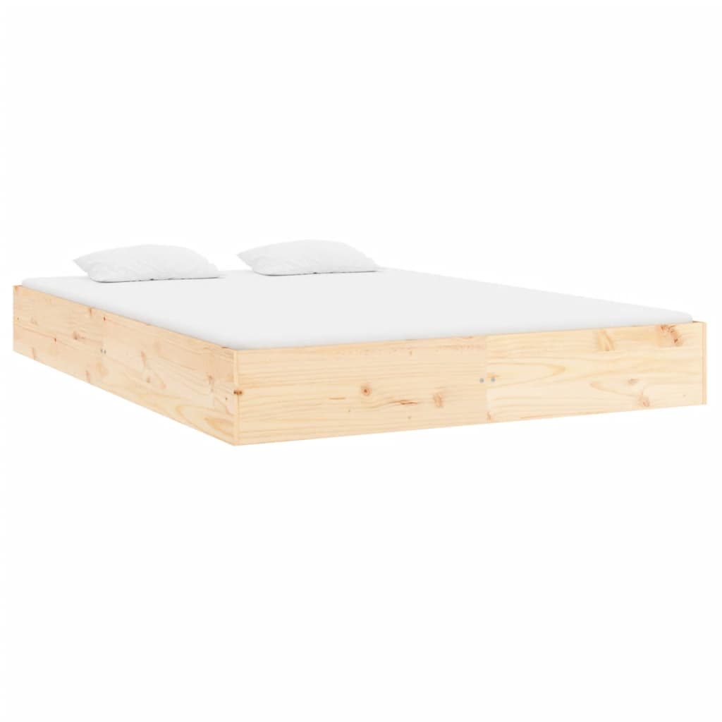 vidaXL Πλαίσιο Κρεβατιού 150 x 200 εκ. Μασίφ Ξύλο King Size
