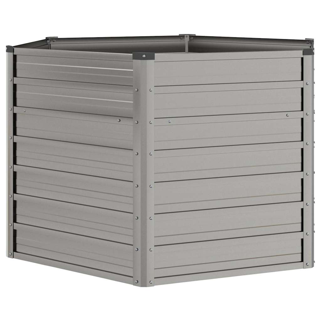 vidaXL Ζαρντινιέρα Σκουριασμένο 129x129x77 εκ. Ατσάλι Σκληρυθέν Αέρα
