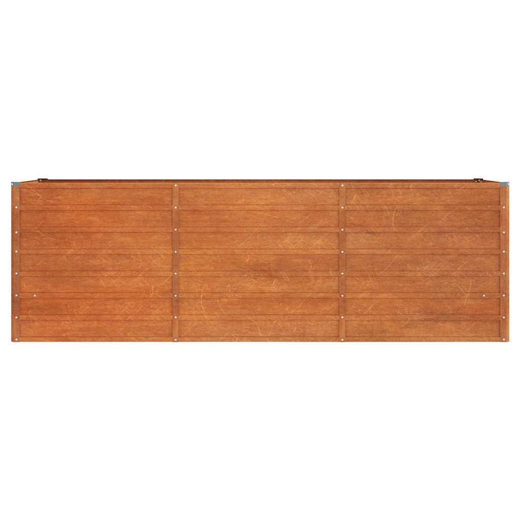 vidaXL Ζαρντινιέρα Σκουριασμένο 240x80x77 εκ. Ατσάλι Σκληρυθέν Αέρα