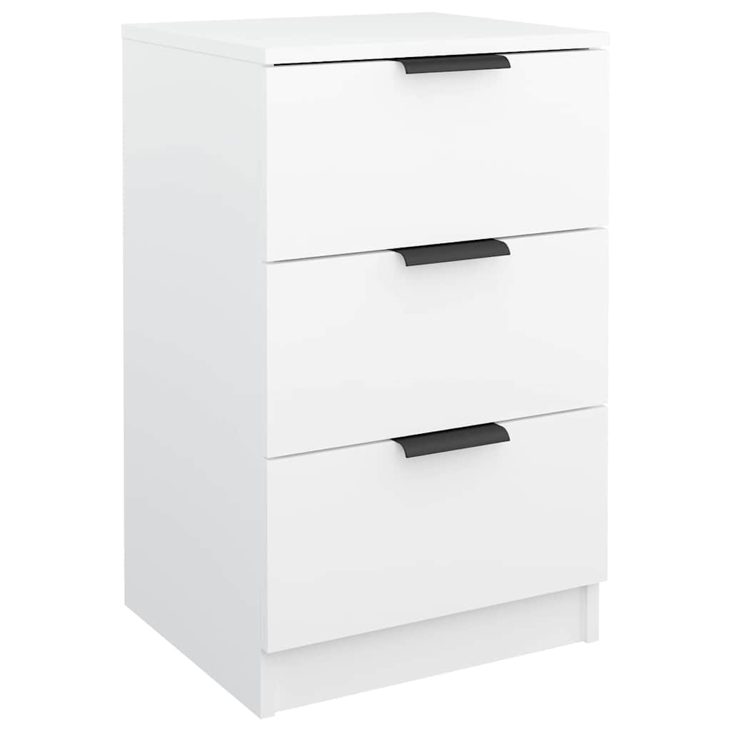 vidaXL Κομοδίνα 2 τεμ. Λευκά 40 x 36 x 65 εκ.