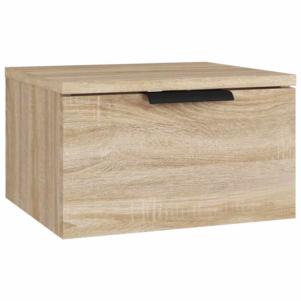 vidaXL Κομοδίνα Επιτοίχιο Sonoma Δρυς 34 x 30 x 20 εκ.