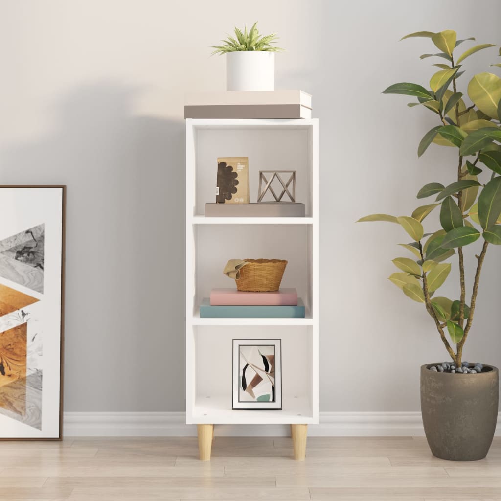 vidaXL Ντουλάπι Λευκό 34,5x32,5x90 εκ. από Επεξεργασμένο Ξύλο
