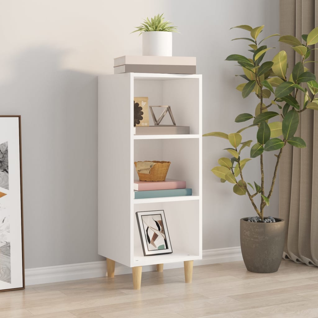 vidaXL Ντουλάπι Λευκό 34,5x32,5x90 εκ. από Επεξεργασμένο Ξύλο