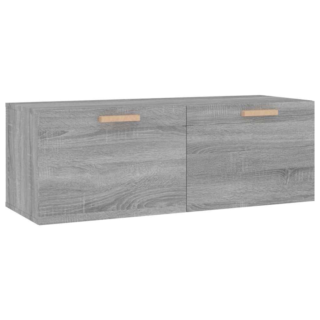 vidaXL Ντουλάπι Τοίχου Γκρι Sonoma 100x36,5x35 εκ. Επεξεργασμένο Ξύλο