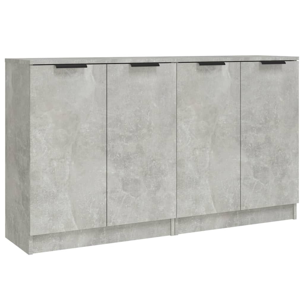 vidaXL Ντουλάπια 2 τεμ. Γκρι Σκυροδέματος 60x30x70 εκ. Επεξεργ. Ξύλο