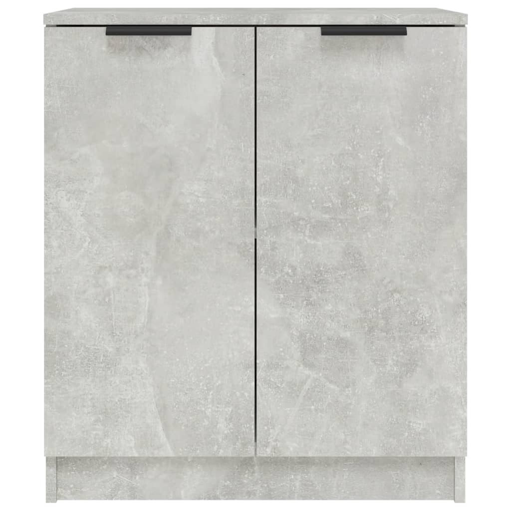 vidaXL Ντουλάπια 2 τεμ. Γκρι Σκυροδέματος 60x30x70 εκ. Επεξεργ. Ξύλο