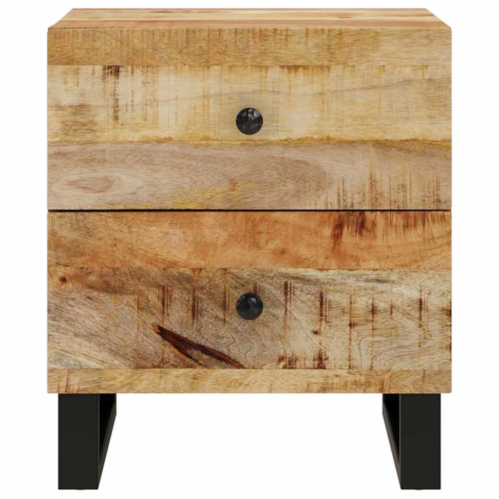 vidaXL Κομοδίνα 2 τεμ. 40 x 33 x 46 εκ. από Μασίφ Ξύλο Μάνγκο