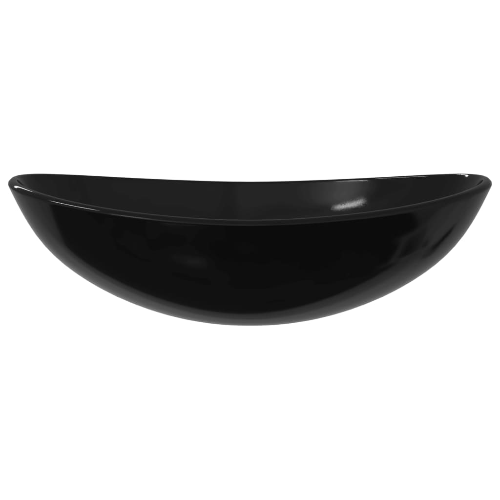 vidaXL Νιπτήρας Μαύρος 54,5 x 35 x 15,5 εκ.