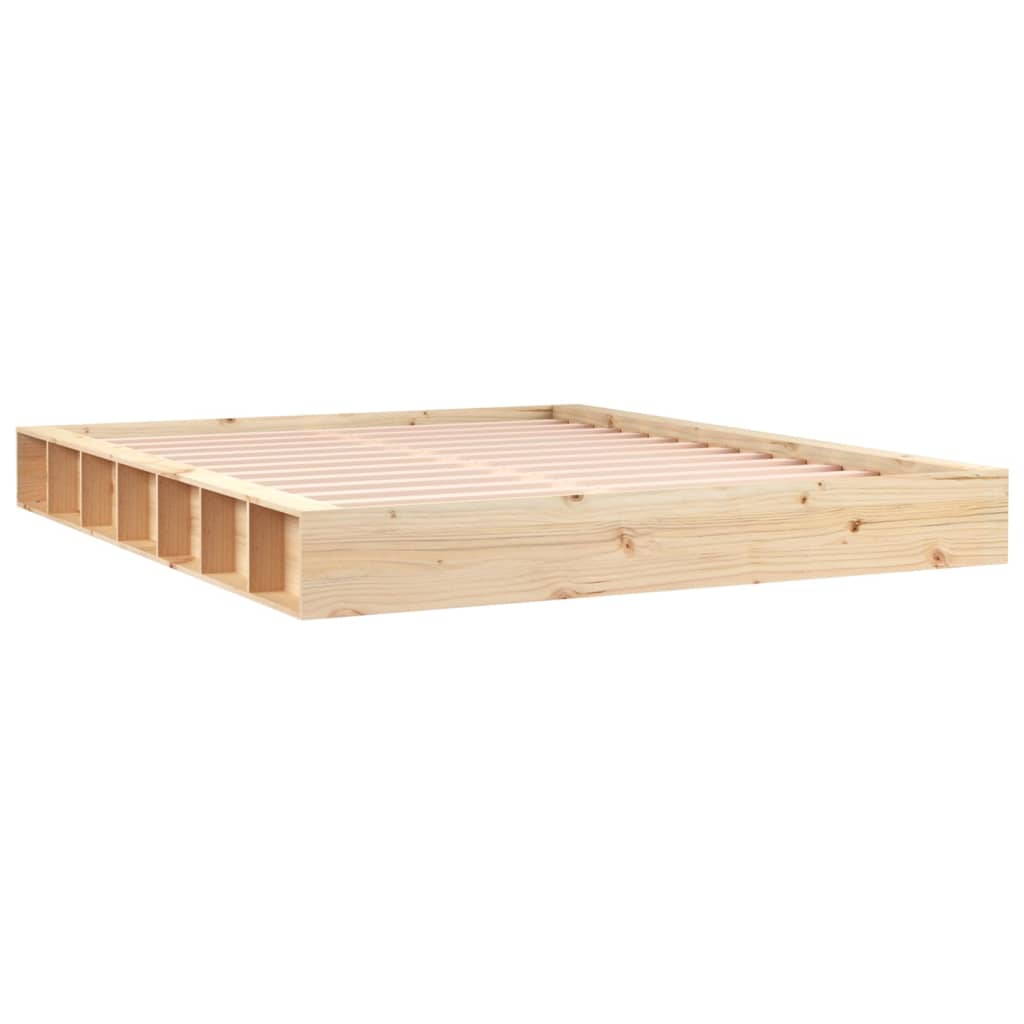 vidaXL Πλαίσιο Κρεβατιού 180 x 200 εκ. Μασίφ Ξύλο Super King Size