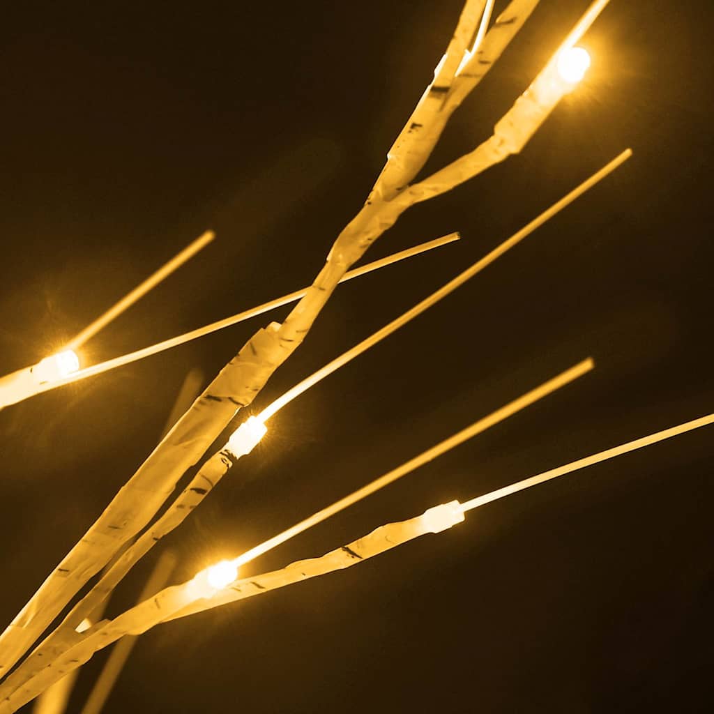 vidaXL Δέντρο Λευκή Σημύδα με 240 LED Θερμό Λευκό 300 εκ.