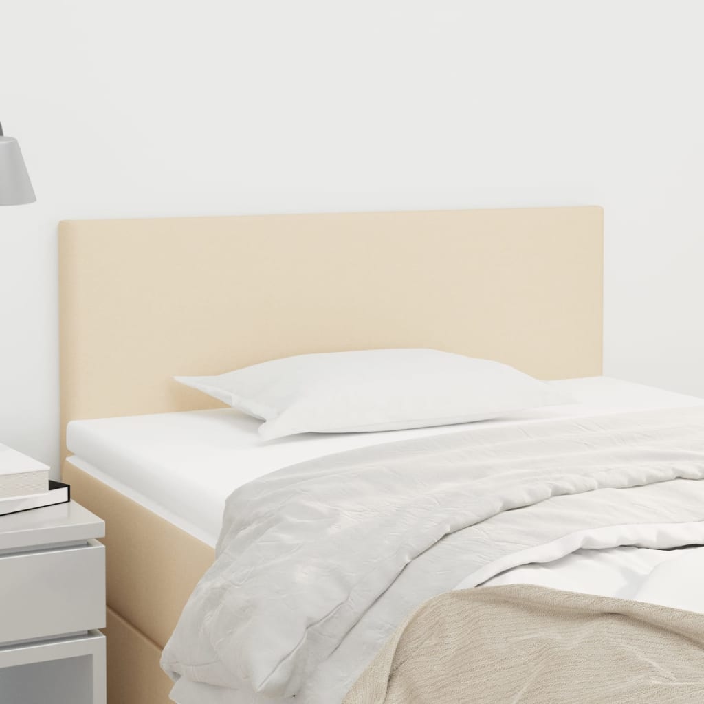 vidaXL Κεφαλάρι Κρεβατιού Κρεμ 90x5x78/88 εκ. Υφασμάτινο