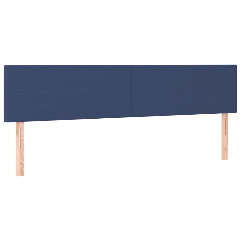 vidaXL Κεφαλάρια Κρεβατιού 2 τεμ. Μπλε 90x5x78/88 εκ. Υφασμάτινο