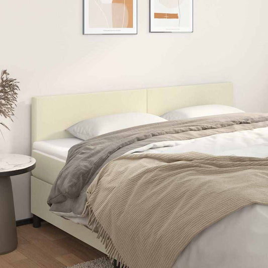 vidaXL Κεφαλάρια Κρεμ 180x5x78/88 εκ. από Συνθετικό Δέρμα