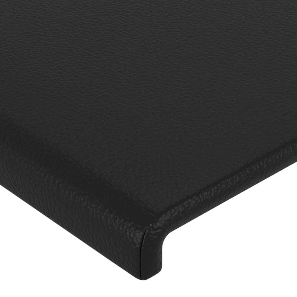 vidaXL Κεφαλάρια Κρεβατιού 2 τεμ. Μαύρο 100x5x78/88 εκ.Συνθετικό Δέρμα