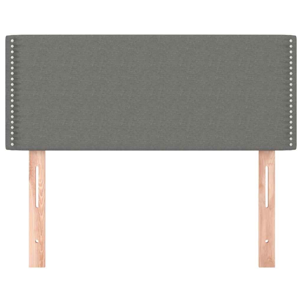 vidaXL Κεφαλάρι Κρεβατιού Σκούρο Γκρι 100x5x78/88 εκ. Υφασμάτινο