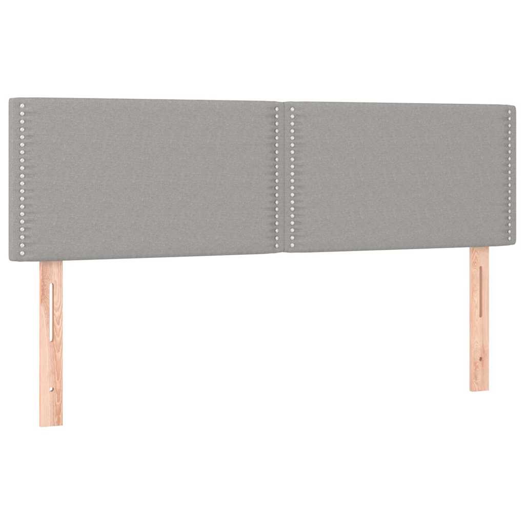 vidaXL Κεφαλάρια Αν. Γκρι 144x5x78/88 εκ. Ύφασμα