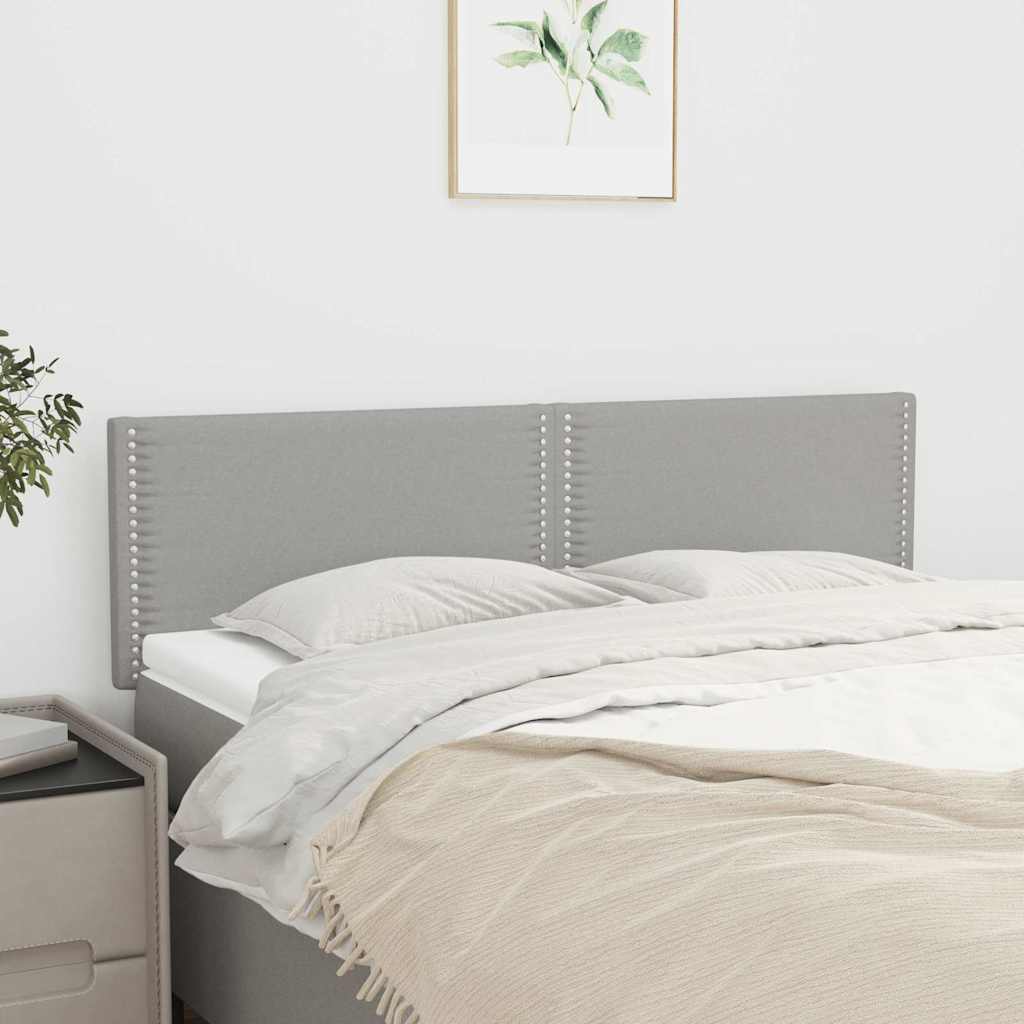 vidaXL Κεφαλάρια Αν. Γκρι 144x5x78/88 εκ. Ύφασμα