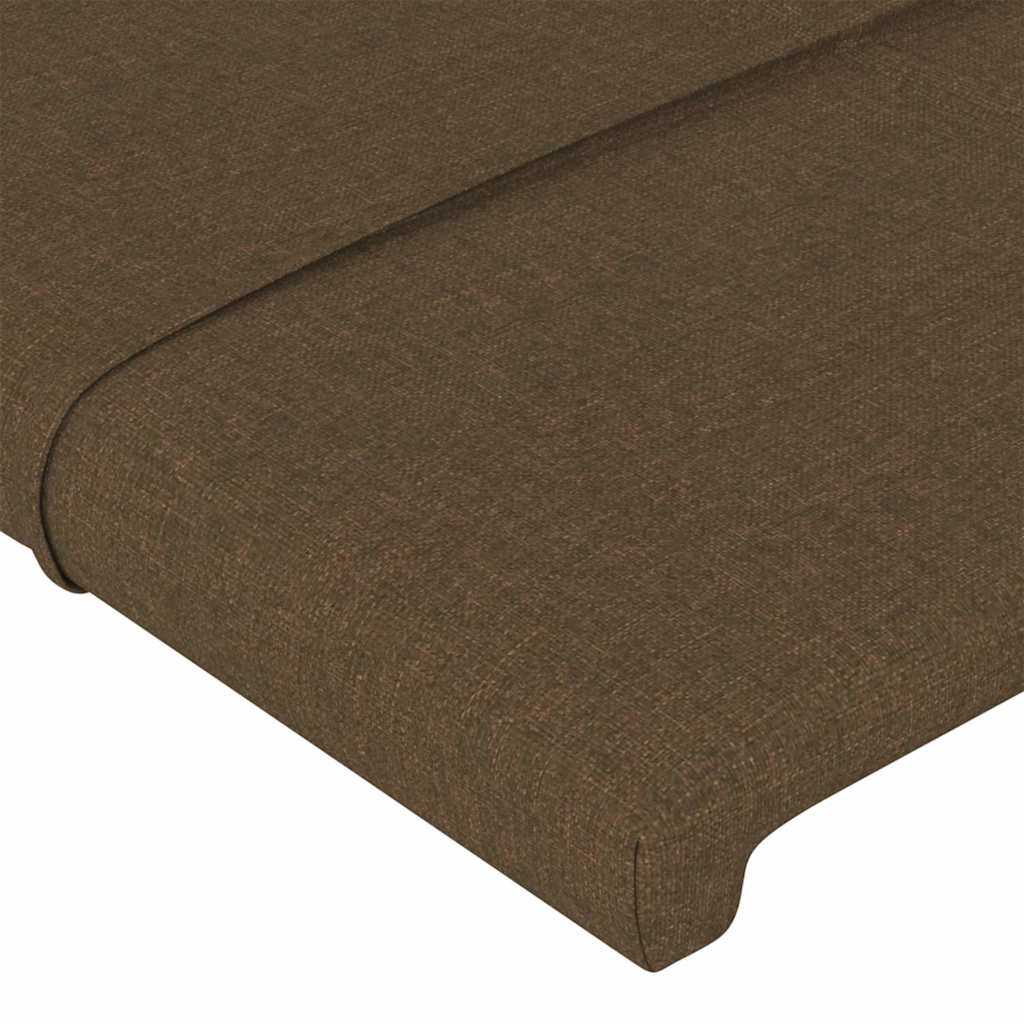 vidaXL Κεφαλάρι Κρεβατιού Σκούρο Καφέ 80 x 5 x 78/88 εκ. Υφασμάτινο